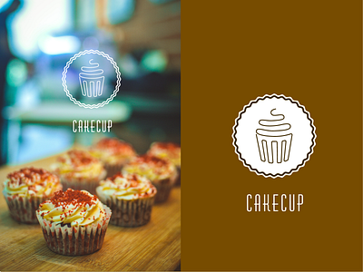 cakecup branding dailylogochallenge design flat graphicdesign illustration logo vector