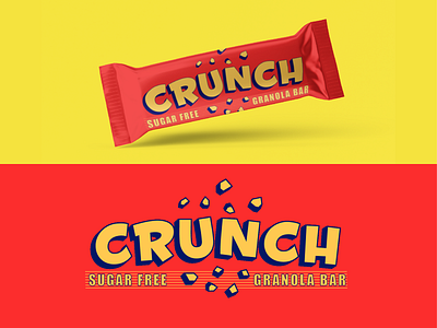 crunch logo branding dailylogochallenge graphicdesign logo logodesign