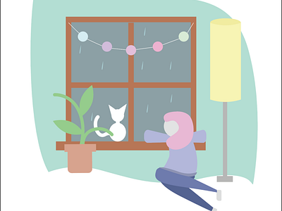Indoor season illustration