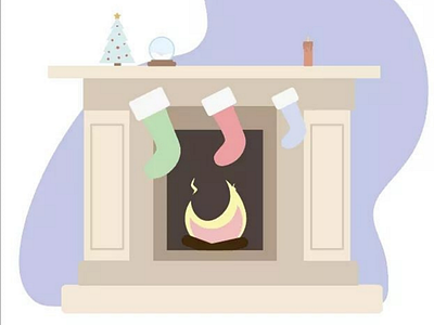 Cozy fireplace