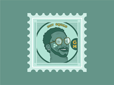 Gucci Stamp atlanta etching gucci guccimane illustration stamp