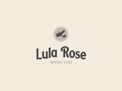 WIP Lula Rose airplane b17 branding coffee identity logo typography