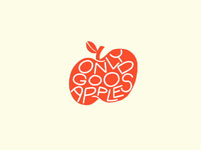 Another day, another apple apple hand drawn handlettering illustration typography