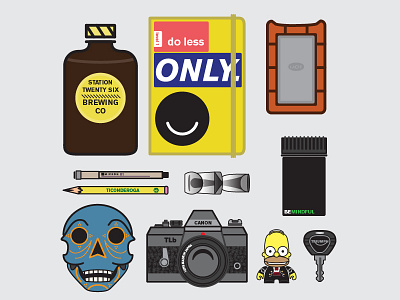 Desk Things icon illustration illustrator