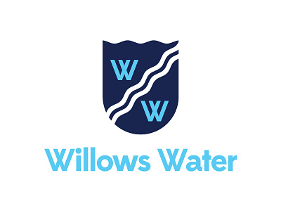 Water Crest crest logo shield water