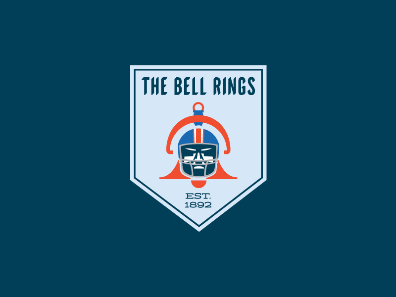 The Bell Rings exhibit logo bell rivalry highschool football pueblo