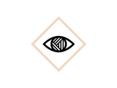 yarn project crest eye identity logo monoline yarn