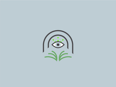 Mystery eye logo plant plants