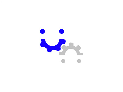 Visible Connect clean emoticon gear logo smile visible