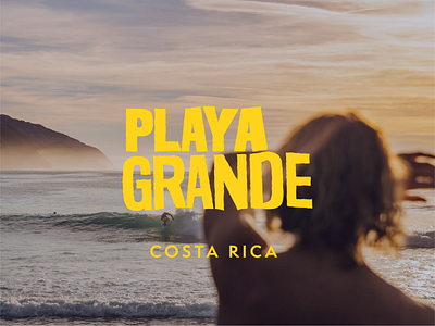 Playa Grande costa rica distorted found type grande lettering lettermark playa type treatment typogaphy