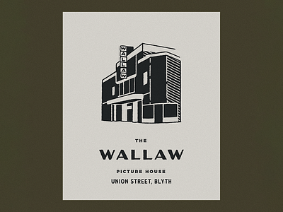 Wallaw Illustration blyth brand design brand identity branding cinema cinema branding design film illustration logo movie branding movie theatre newcastle picture house theatre theatre brand