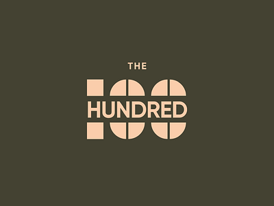 The Hundred brand design brand identity branding corporate logo lettering art logo pub logo vector