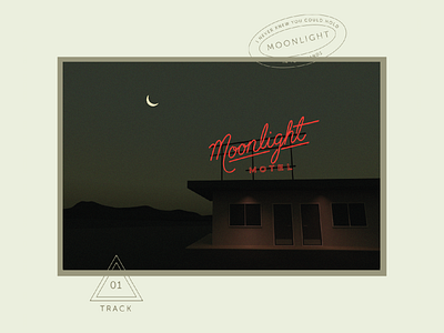 Moonlight Motel render 3d art 3d render blender blender 3d hospitality hotel hotel brand illustration motel motel brand motel branding render sunset