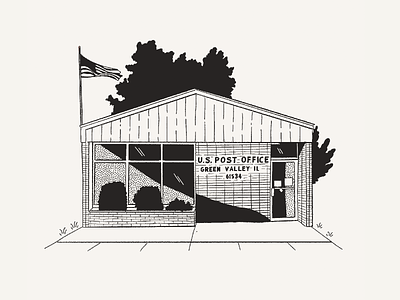 post office illustration architecture building building drawing house illustration house portrait illustration portrait post office spot illustration