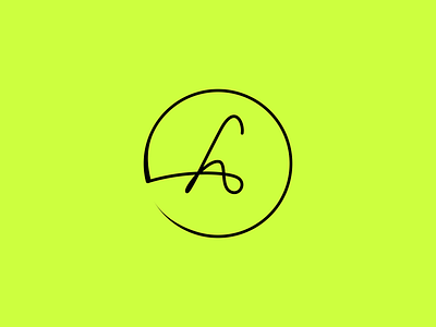 Logo for L & A letters, Art studio logo
