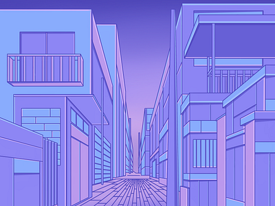 Purple street by Romina on Dribbble