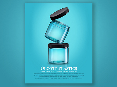 Olcott Plastics Blue Stacked