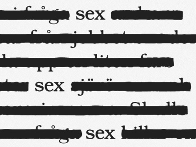 Sex illustration typography