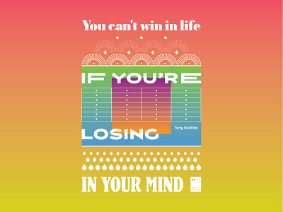 You can't win in life if you're losing in your mind art artwork dailyposter inspiration minimalism motivation motivationalquote mug notebook poster posteraday posterdesign print printdesign prints quote quoteoftheday totebag tshirt wallpaper