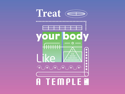 Treat your body like a temple art artwork dailyposter inspiration minimalism motivation motivationalquote mug notebook poster posteraday posterdesign print printdesign prints quote quoteoftheday totebag tshirt wallpaper