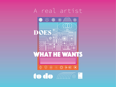 A real artist does what he wants to do art artwork dailyposter inspiration minimalism motivation motivationalquote mug notebook poster posteraday posterdesign print printdesign prints quote quoteoftheday totebag tshirt wallpaper