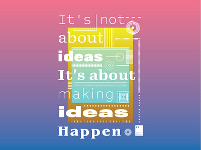 It's not about ideas. It's about making ideas happen. art artwork dailyposter inspiration minimalism motivation motivationalquote mug notebook poster posteraday posterdesign print printdesign prints quote quoteoftheday totebag tshirt wallpaper
