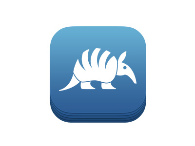 Icon blue flat icon mac