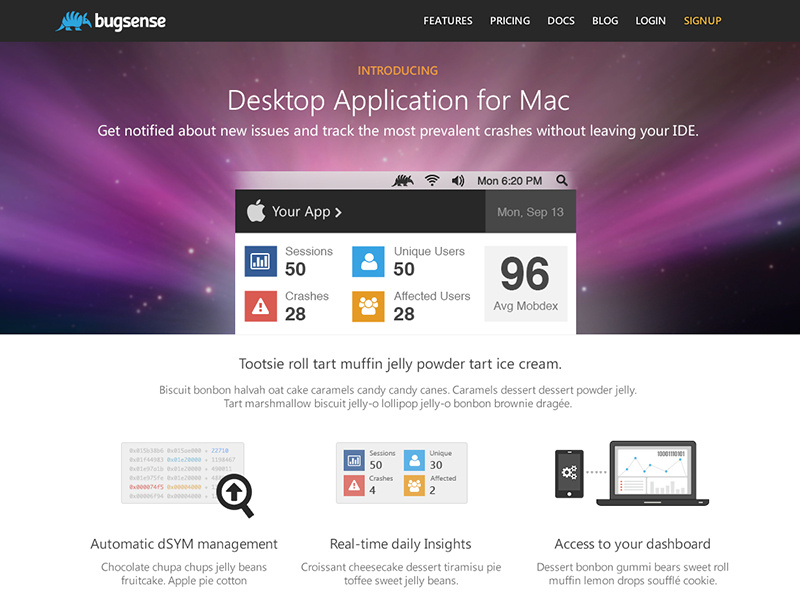 First draft page for desktop app for mac by Maria Nasioti on Dribbble