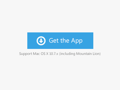 Get the App button app application blue button download flat mac