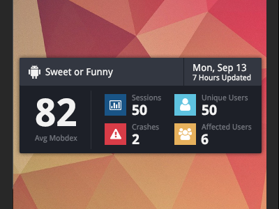 Android Widget android dark flat minimal mobile widget