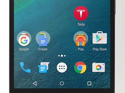 Tesla Concept: Android icon android icon tesla