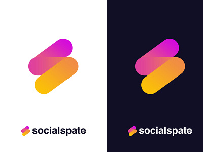 Gradient logo design for Socialspate by Stathis Parker brand identity branding dribbble flat gradient design gradient logo icon illustration illustrator logo design logotype minimal logo modern modern logo stathis parker vector website