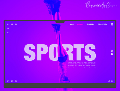 Sports Web UI app design illustration illustrator minimal ui web website