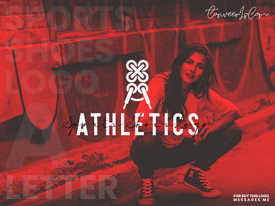 Sports Shoe Logo For Letter "A" a logo athletic brand identity branding logo logodesign sports branding sports logo