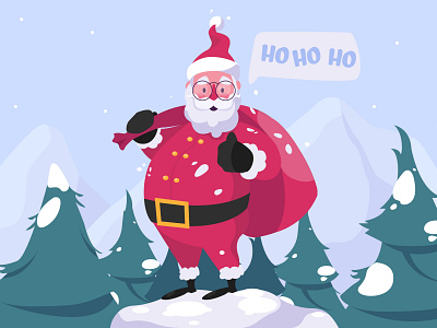 Christmas background adobe illustrator background background art character christmas design flat flatdesign illustration illustrator santaclaus vector