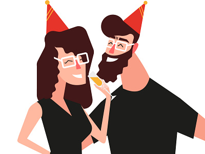 Celebrating adobe illustrator celebrating character design fiesta flat flatdesign illustration illustrator party vector