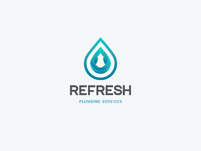 Refresh Plumbing brand brand design brand identity branding graphic design logo logo designer logo making refresh plumbing symbol