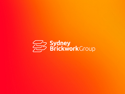 Sydney Brickwork Group brand brand design brand identity branding brick construction graphic design icon logo logo making mark monogram