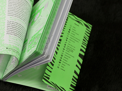 Sainté Safari – city guide book book cover city guide edition editorial design editorial layout fluo fluorescent france guide guidebook pattern saint etienne zebra