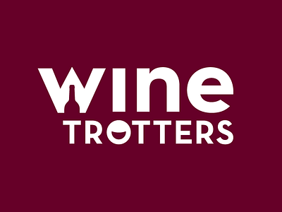 Wine trotters — identity œnotourism identity logo logotype negative space travel trotter vin wine œnotourism