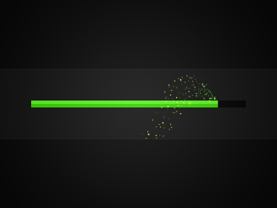 Light Loader animation canvas green javascript light loader particles red sparks