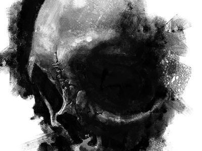 Skull3 art black drawing illustration skull