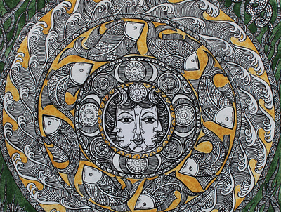 Moon design illustration moon mystic mysticism ornamental ornaments