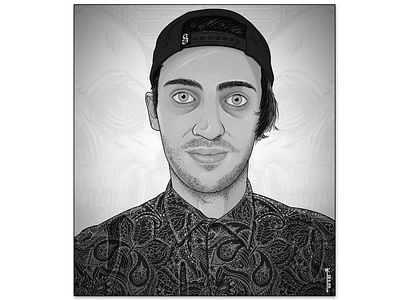 Self Portrait adobe illustrator graphic design illustration photoshop portrait illustration wacom