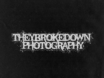 They Broke Down Photography - Logo Design adobe illustrator adobe photoshop branding graphic design logo typography vector