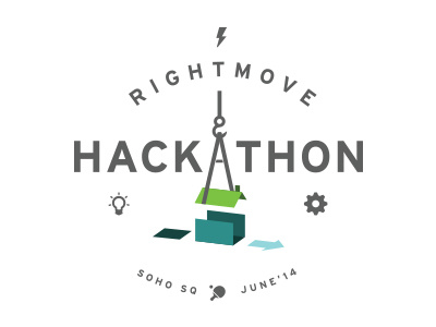 Hackathon concept hack hackathon house logo