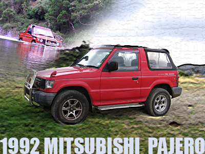 Pajero car cheesy photoshop filter first car
