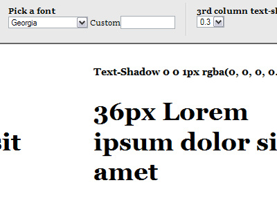 Text-Shadow css design typography