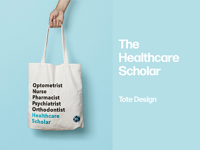 Healthcare Scholar Tote apparel design health healthcare mock up