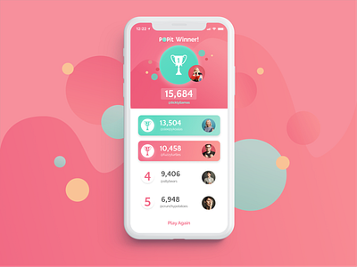 POPit Leaderboard - Daily UI Day 019